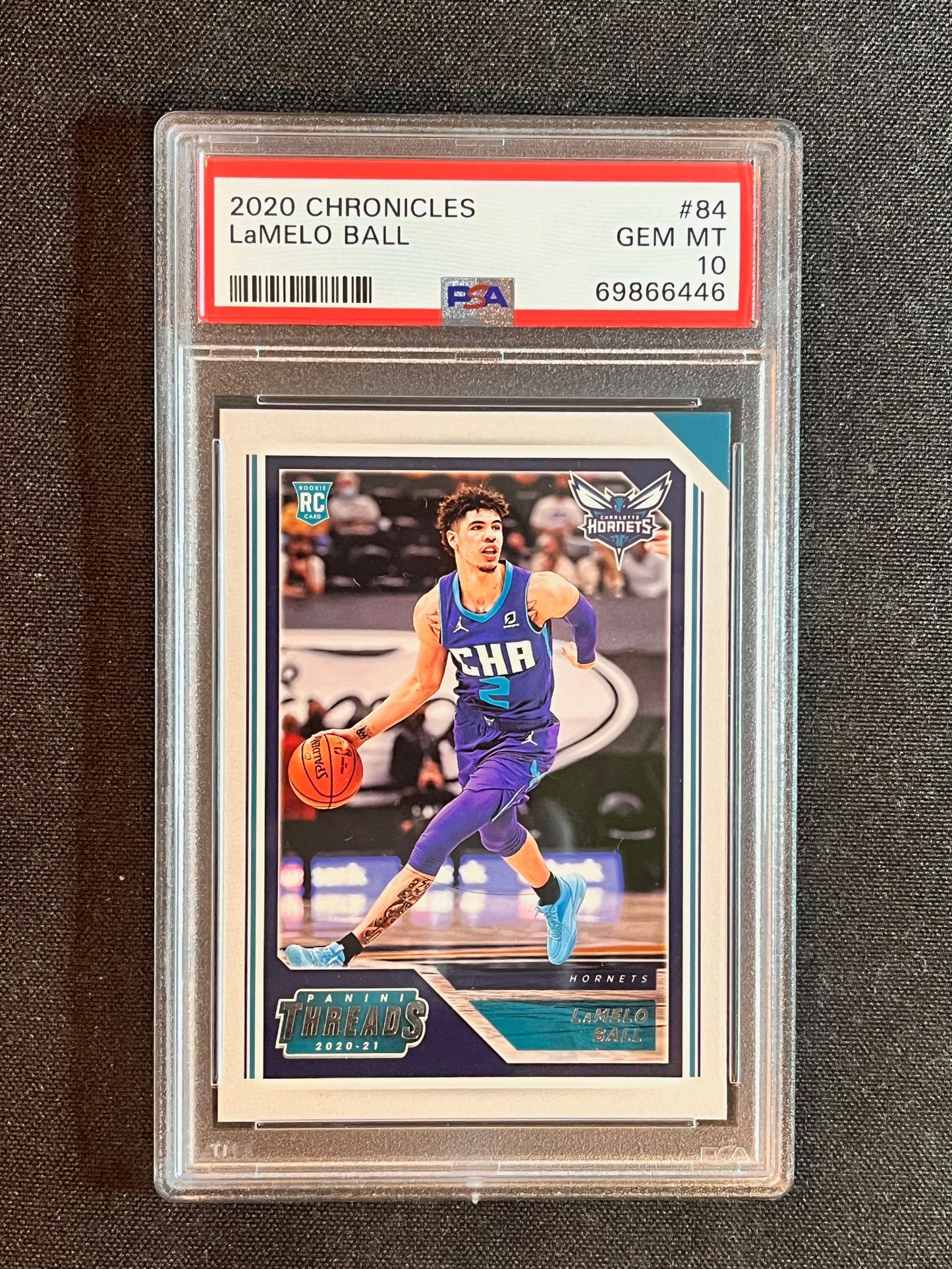 2020 Panini Chronicles LAMELO BALL ROOKIE RC PSA 10
