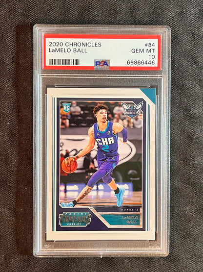 2020 Panini Chronicles LAMELO BALL ROOKIE RC PSA 10