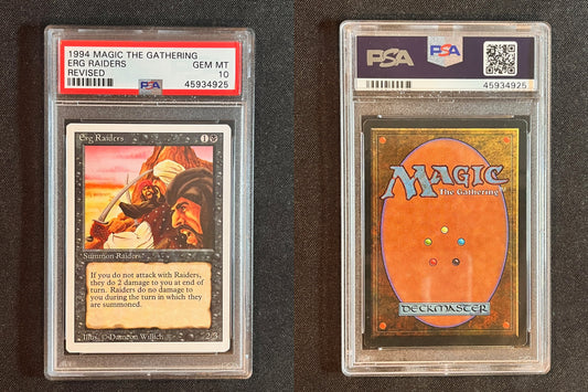 Magic the Gathering MTG Revised Erg Raiders PSA 10