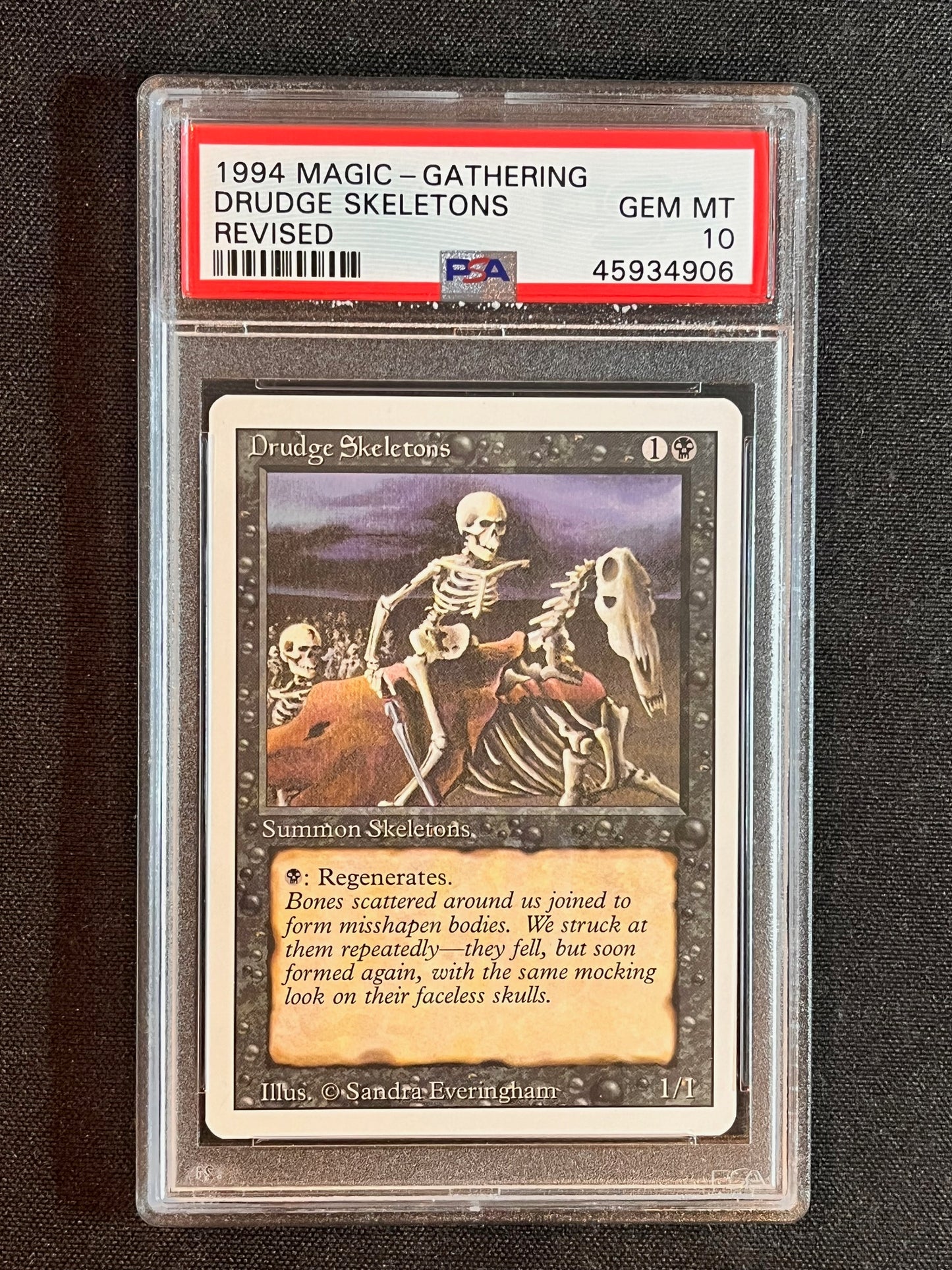 Magic the Gathering MTG Revised Drudge Skeletons PSA 10