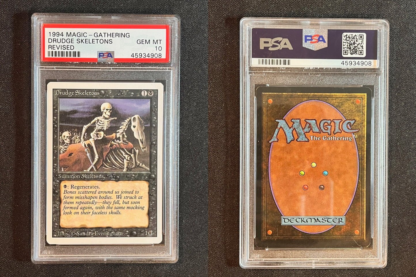 Magic the Gathering MTG Revised Drudge Skeletons PSA 10