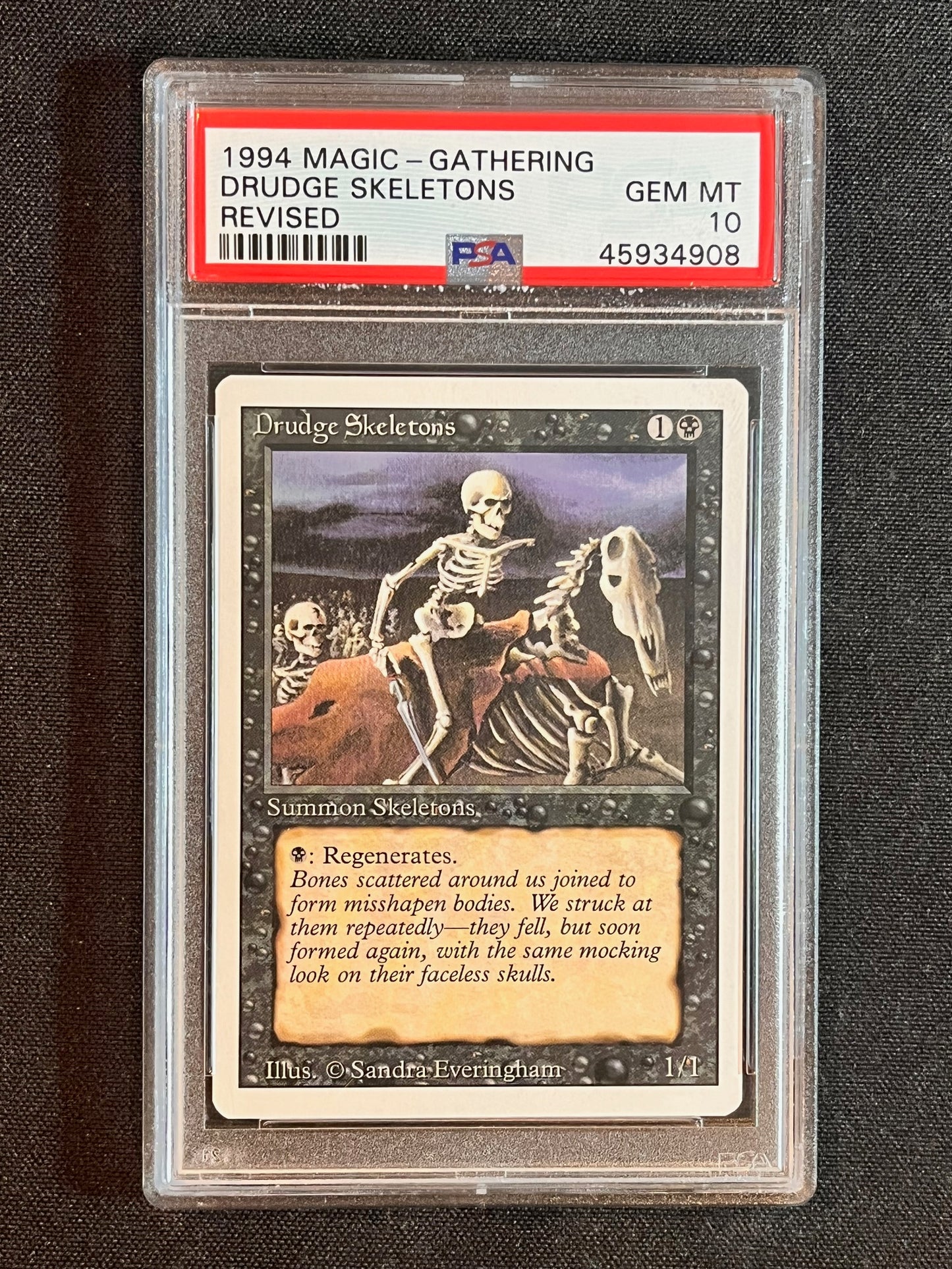 Magic the Gathering MTG Revised Drudge Skeletons PSA 10
