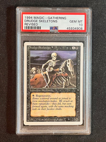 Magic the Gathering MTG Revised Drudge Skeletons PSA 10