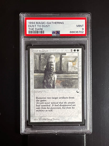 Dust to Dust - Magic The Gathering MTG The Dark - PSA 9! MINT