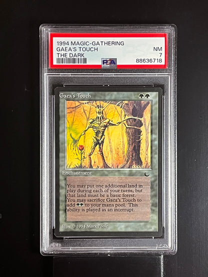 Gaea's Touch - Magic The Gathering MTG The Dark - PSA 7!