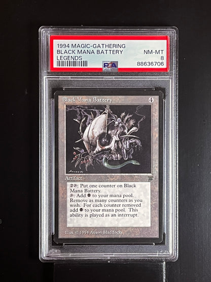 Black Mana Battery - Magic The Gathering MTG Legends PSA 8