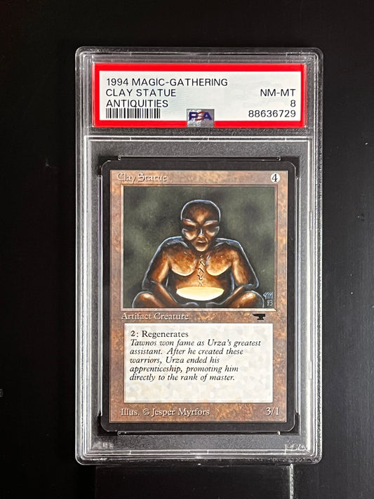 CLAY STATUE MTG Magic The Gathering Antiquities PSA 8