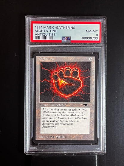 MIGHTSTONE MTG Magic The Gathering Anqituities PSA 8