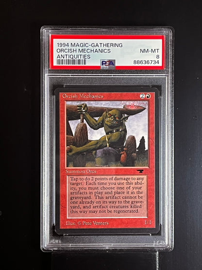 ORCISH MECHANICS MTG Magic the Gathering MTG Antiquities PSA 8