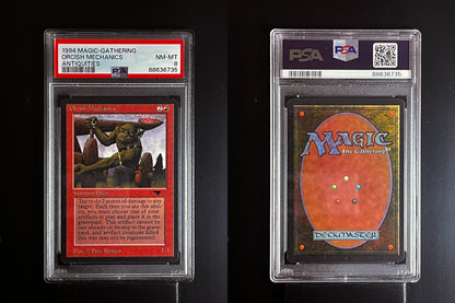 ORCISH MECHANICS MTG Magic the Gathering MTG Antiquities PSA 8