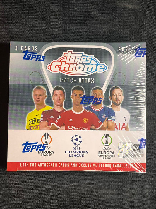 2021-22 TOPPS CHROME MATCH ATTAX HOBBY BOX SEALED
