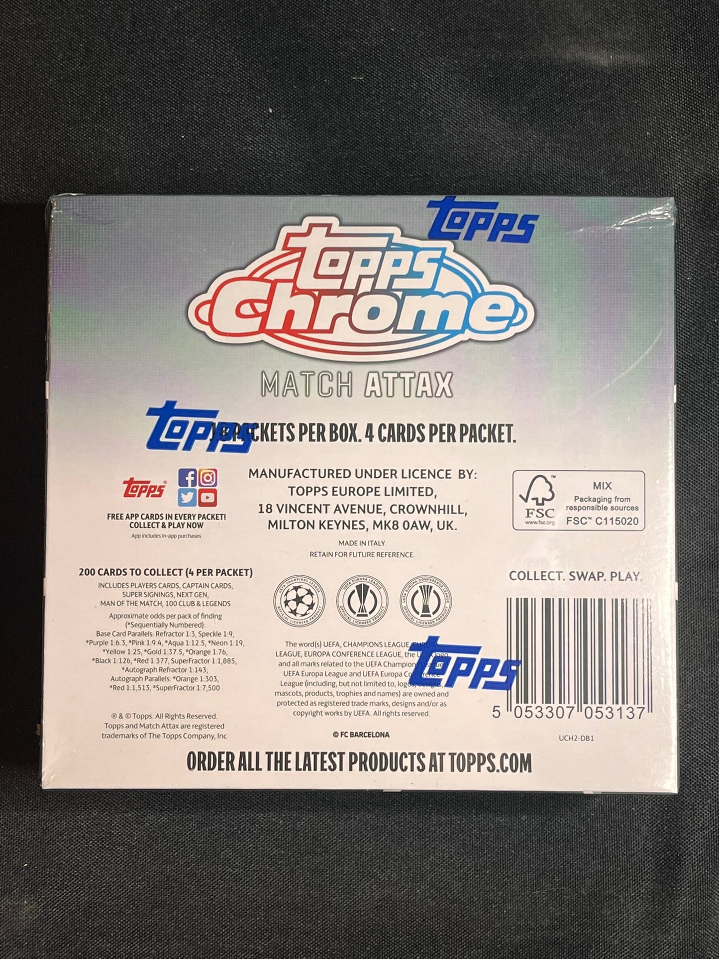 2021-22 TOPPS CHROME MATCH ATTAX HOBBY BOX SEALED