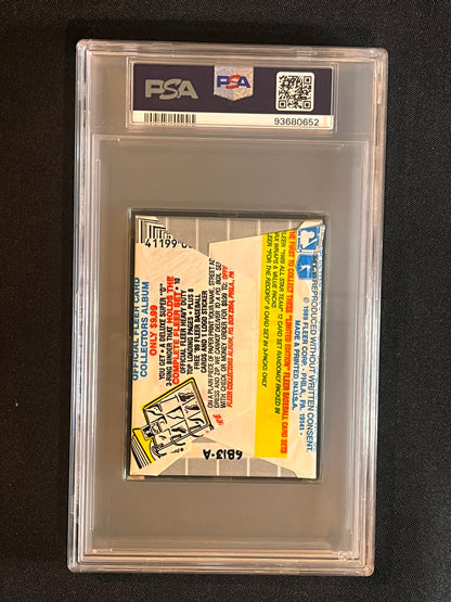 1989 Fleer Baseball Wax Pack w/ Ken Griffey Jr on Back! graded PSA 8