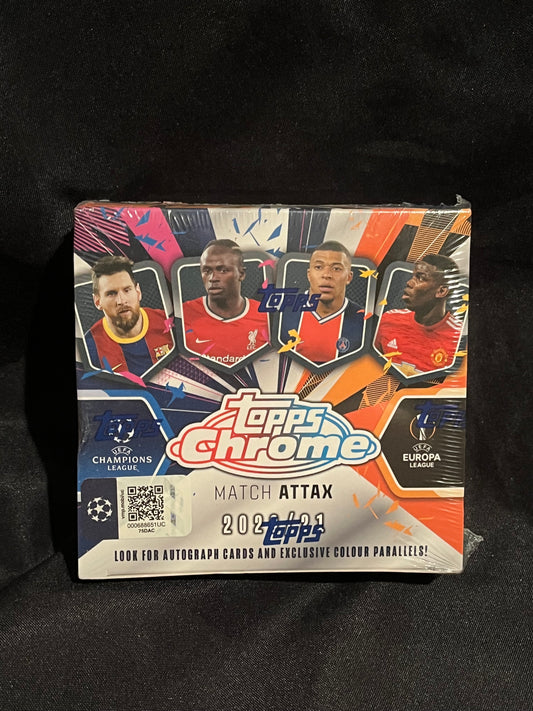 2020-21 TOPPS CHROME MATCH ATTAX HOBBY BOX SEALED