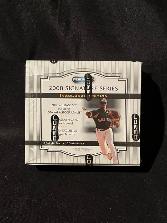 2008 Razor Baseball Signature Series Sealed Box