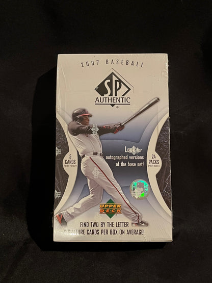 2007 SP AUTHENTIC BASEBALL FACTORY SEALED HOBBY BOX