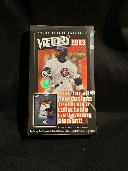 2003 Upper Deck Victory Baseball Factory Sealed Box