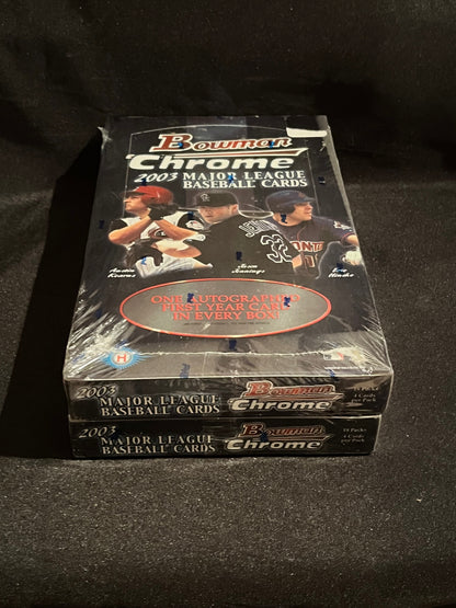 2003 Bowman Chrome Baseball Hobby Box - Autographs!