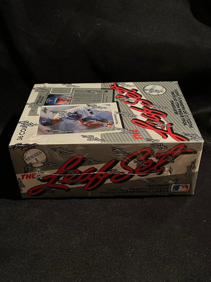 1990 Leaf Baseball Series 1 Factory Sealed Box