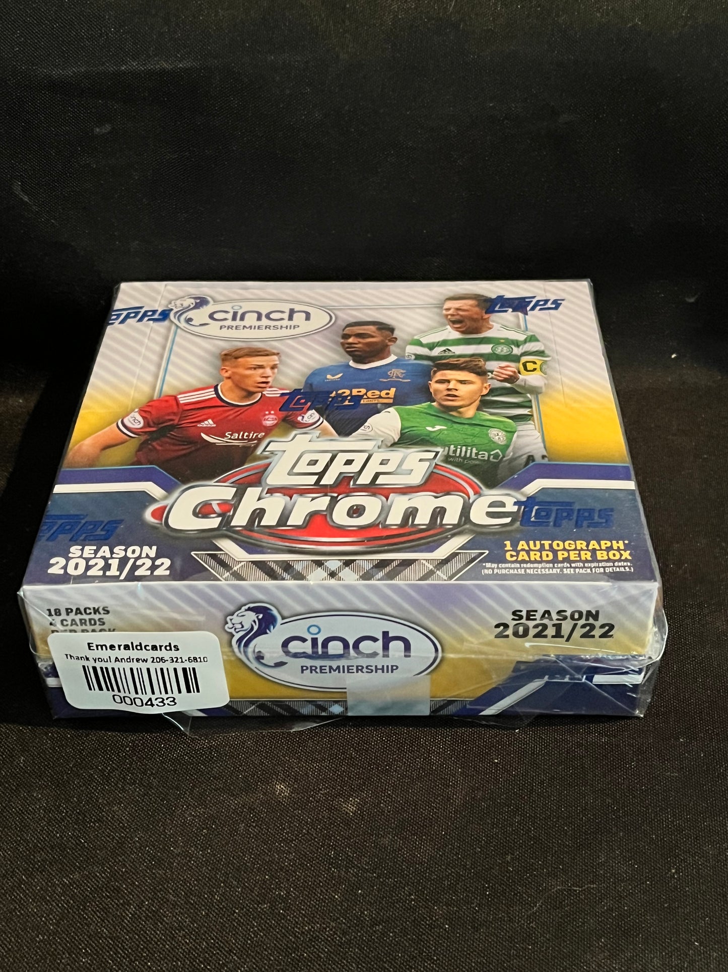 2021-22 Topps Chrome CINCH Hobby Box Premiership