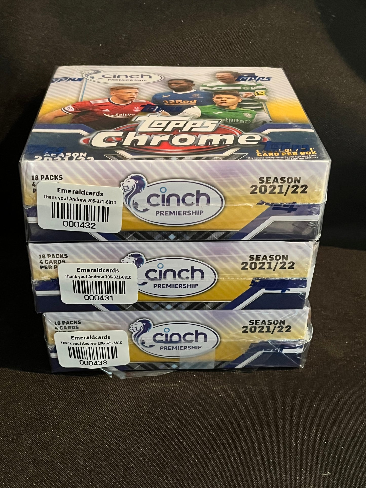 2021-22 Topps Chrome CINCH Hobby Box Premiership