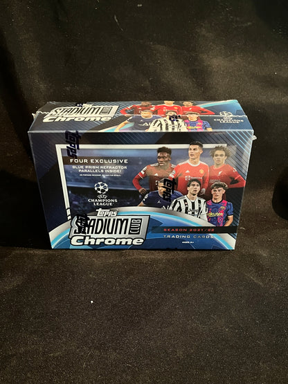 2021-22 Topps Stadium Club Chrome UEFA Soccer Mega Box