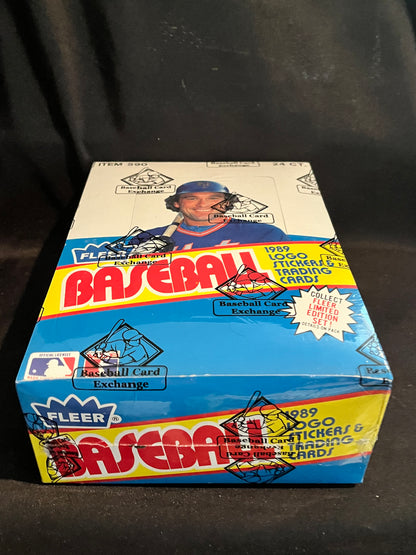 1989 Fleer Baseball BBCE FASC Rack Box