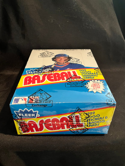 1989 Fleer Baseball BBCE FASC Rack Box