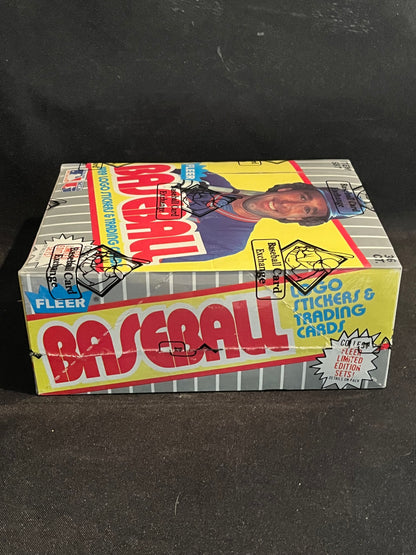 1989 Fleer Baseball Error Boxes BBCE FASC CODE (90171)