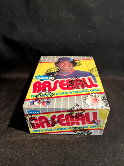 1989 Fleer Baseball Box BBCE FASC Error Code (83491)