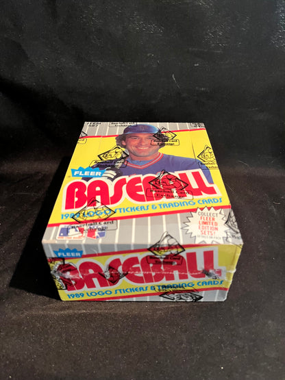 1989 Fleer Baseball Box BBCE FASC Error Code (83491)