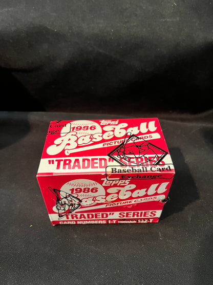 1986 Topps Traded BBCE FASC Set