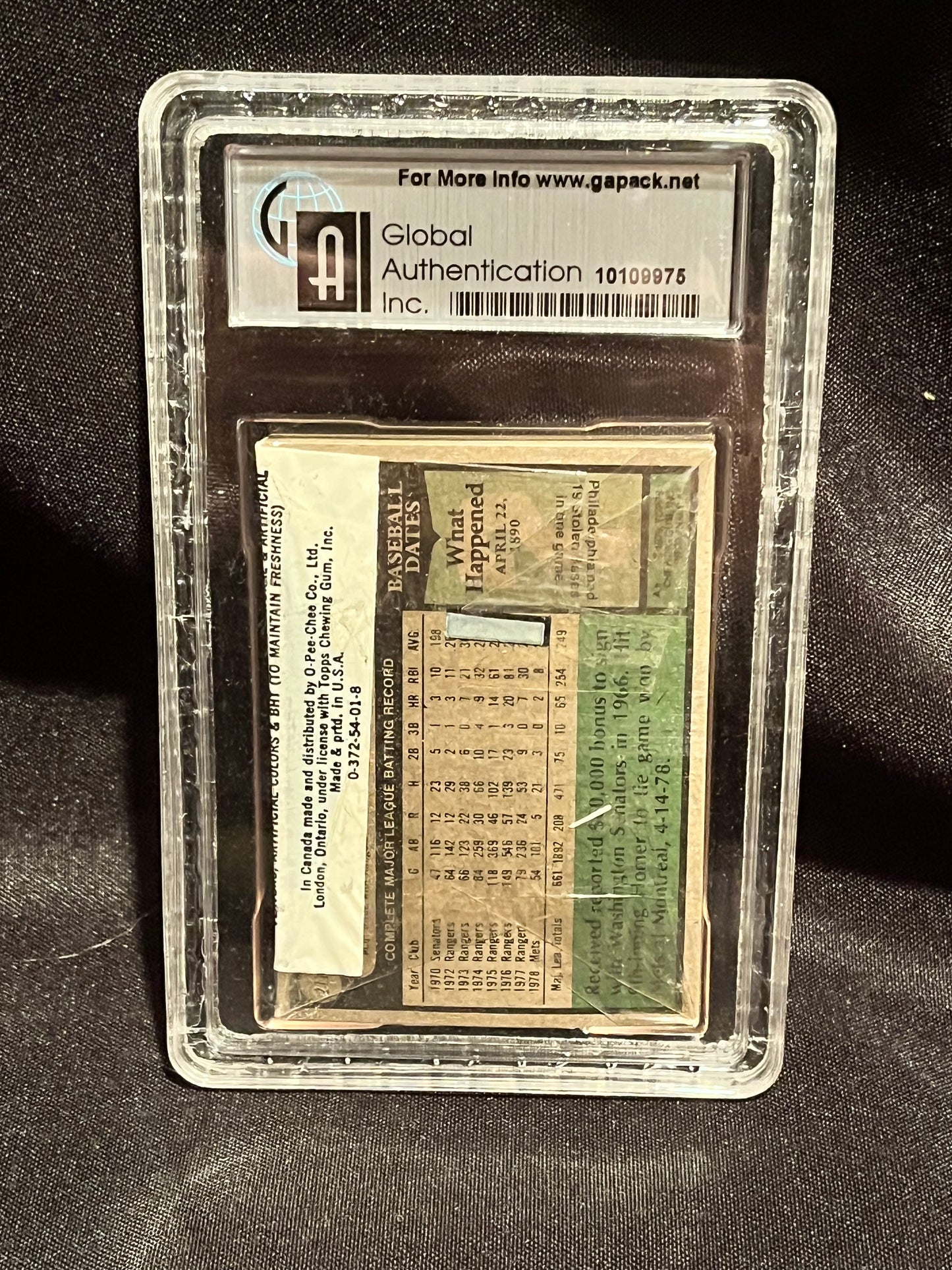 1979 Topps Baseball Cello Graded GAI 8.5 Tom Seaver on top