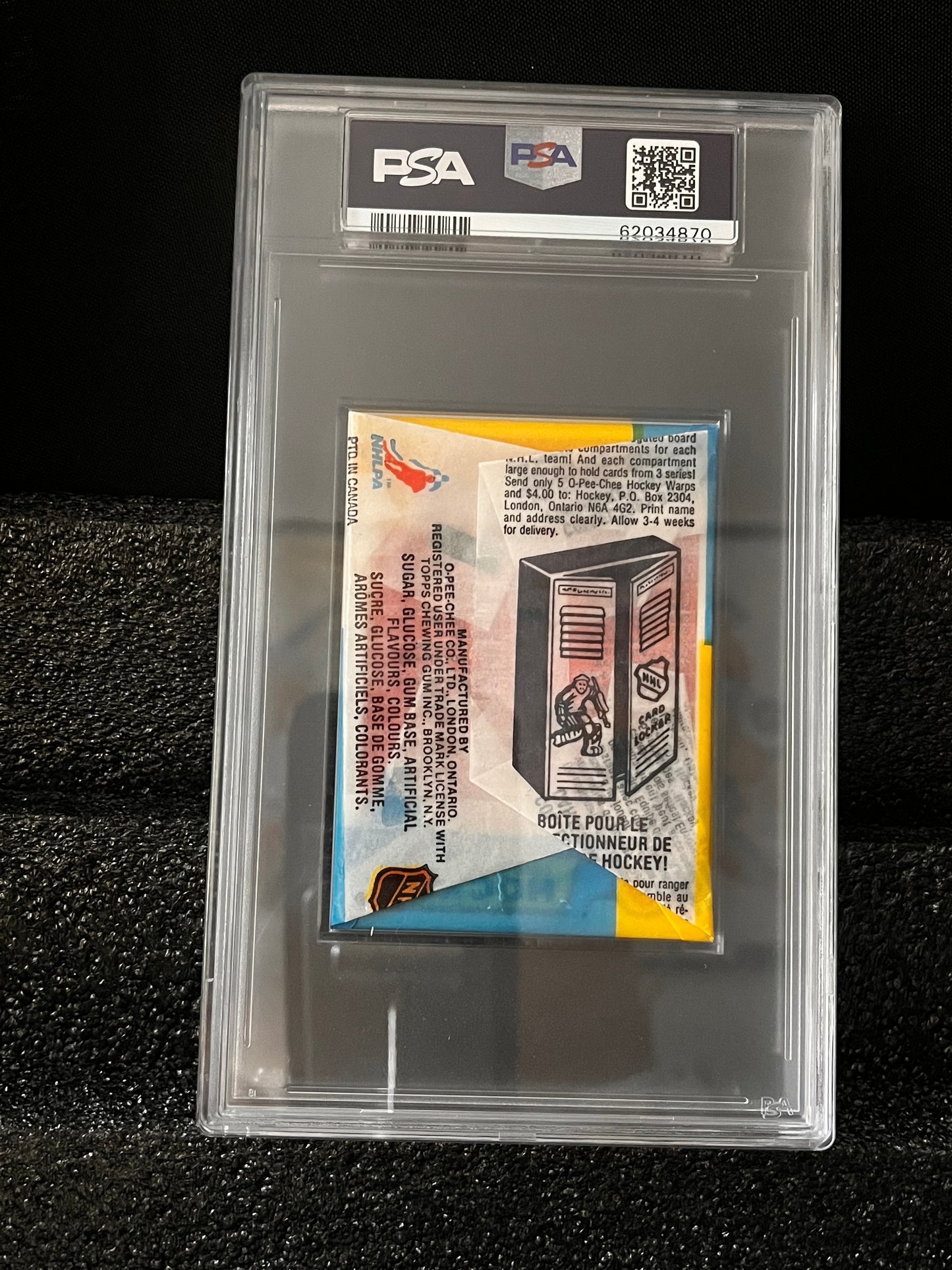 1983 O-PEE-CHEE OPC Hockey pack PSA 9 CHECKLIST #249 / 265-396 BACK POP 1!!