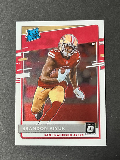 (3) 2020 Panini Donruss Optic Rated Rookie Brandon Aiyuk 2#169 - 49ers