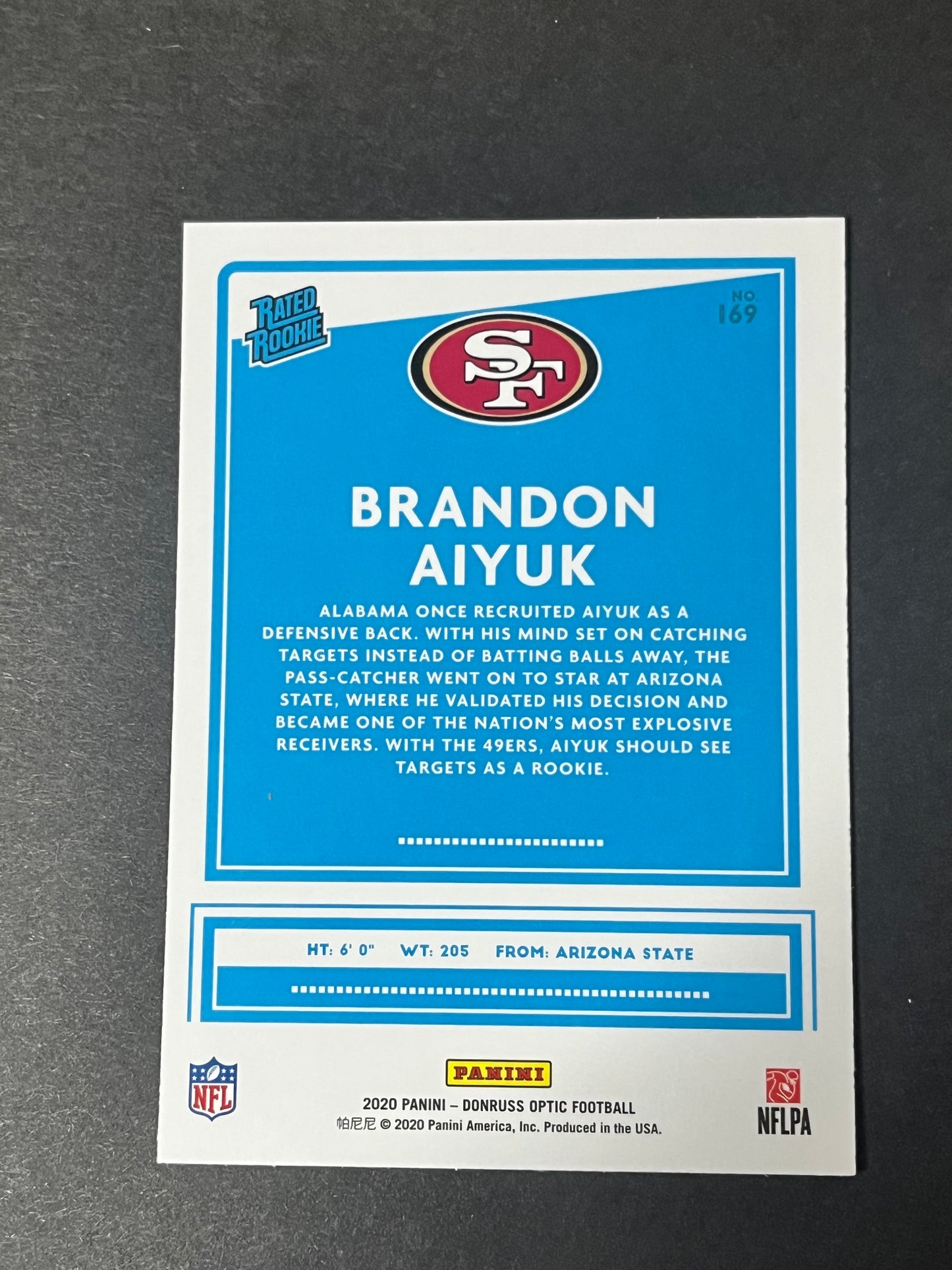 (3) 2020 Panini Donruss Optic Rated Rookie Brandon Aiyuk 2#169 - 49ers