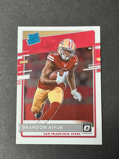 (3) 2020 Panini Donruss Optic Rated Rookie Brandon Aiyuk 2#169 - 49ers