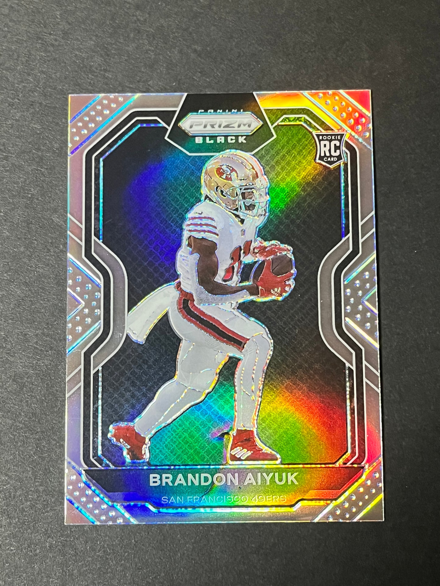 2020 Panini Chronicles Prizm Black Football Brandon Aiyuk #PB-14 Rookie