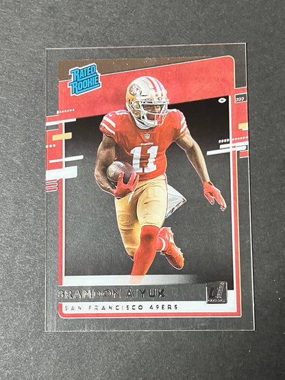 2020 Chronicles Clearly Donruss Brandon Aiyuk #RR-BA Rated Rookie