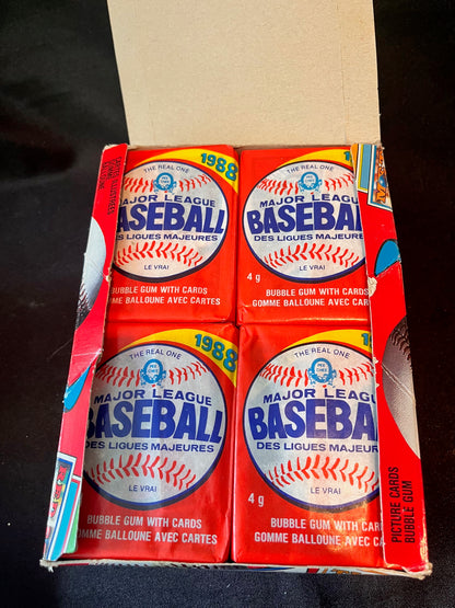 1988 O-Pee-Chee Baseball Wax Box! 48 Packs