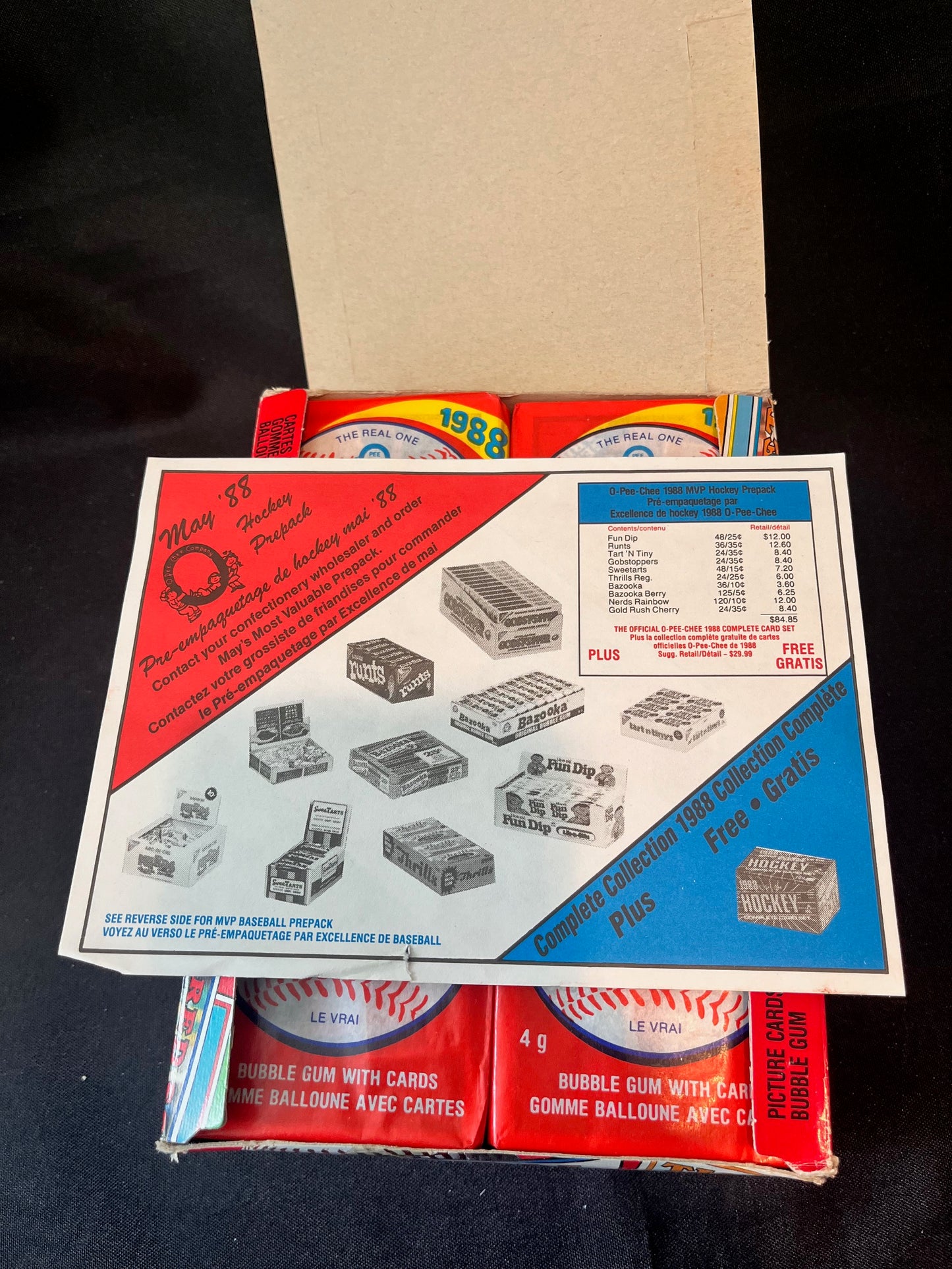 1988 O-Pee-Chee Baseball Wax Box! 48 Packs
