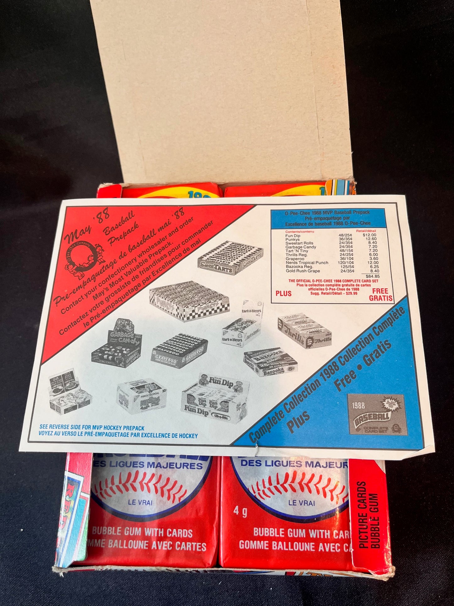 1988 O-Pee-Chee Baseball Wax Box! 48 Packs