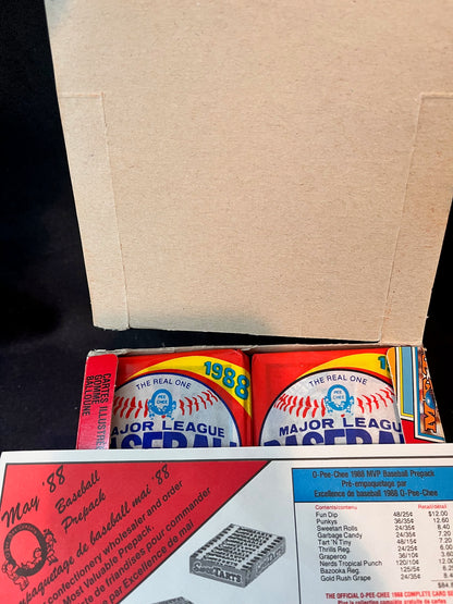 1988 O-Pee-Chee Baseball Wax Box! 48 Packs