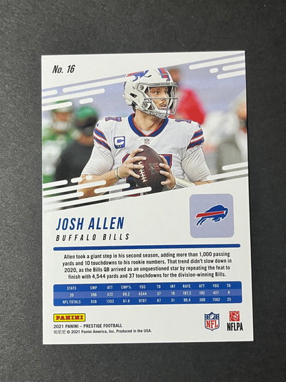 2021 Panini Prestige Josh Allen #16