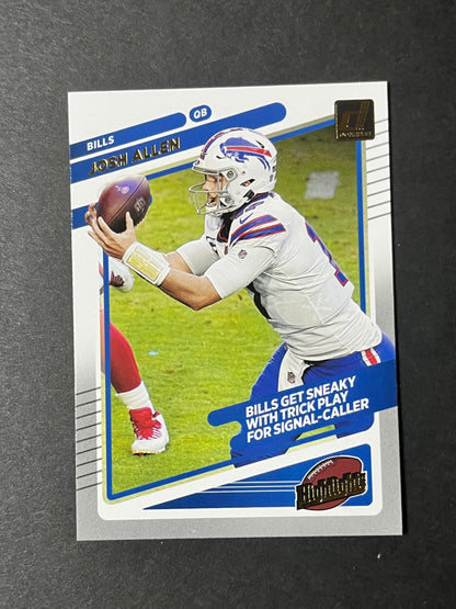 2021 Donruss Josh Allen Highlights #HI-2