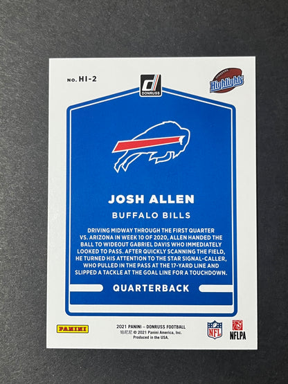 2021 Donruss Josh Allen Highlights #HI-2