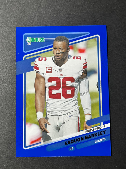 2021 Panini Donruss Football Press Proof Saquon Barkley #79