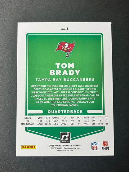 2021 Panini Donruss Football Tom Brady #1