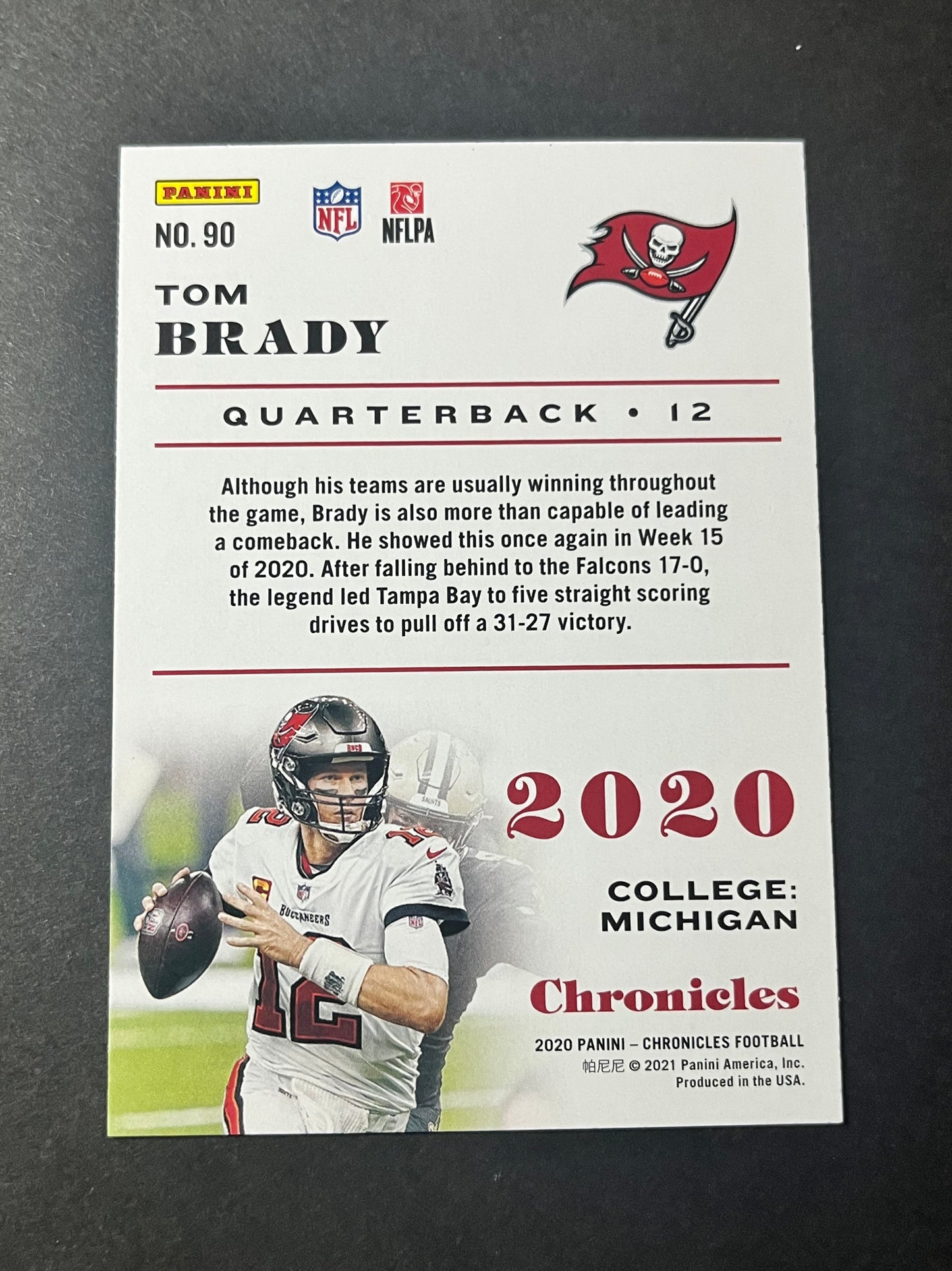 2020 Panini Chronicles Football Tom Brady #90