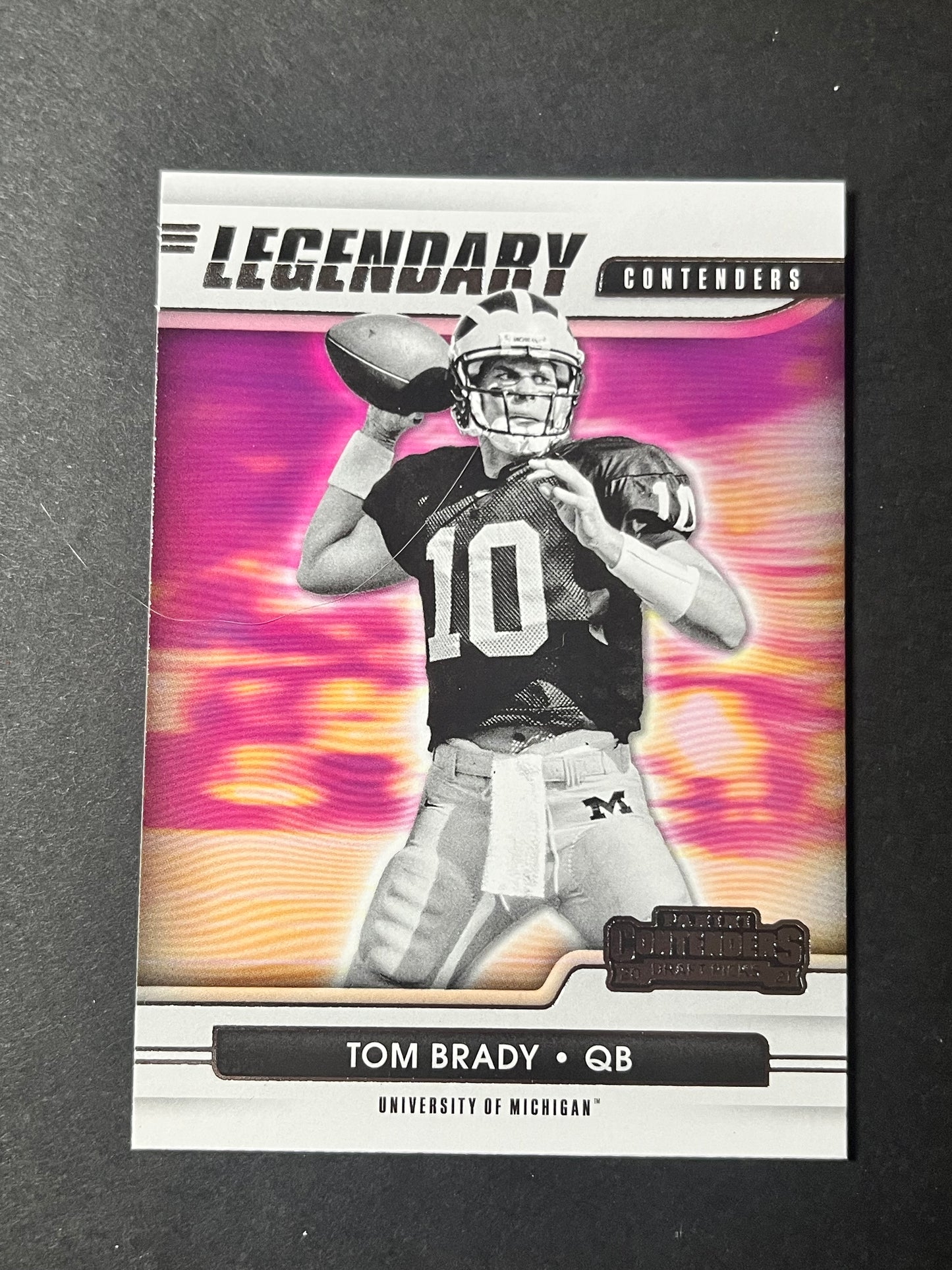 2021 Panini Contenders Draft Picks Football Legendary Contenders Tom Brady #7